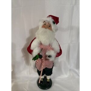 Byers Choice Candy Cane Santa Caroler Christmas Figurine 2012 Handcrafted